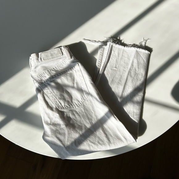 RE/DONE 70s Stove Pipe White Jeans - Picture 3 of 16